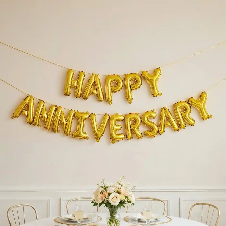 Happy Anniversary Banner — Banners party decoration in Aligarh from NRRL